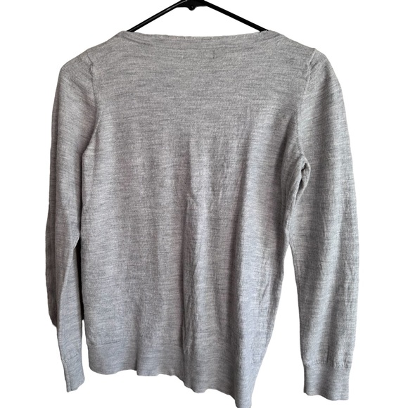 Banana Republic Grey Ruffle Sweater XL - Picture 7 of 9